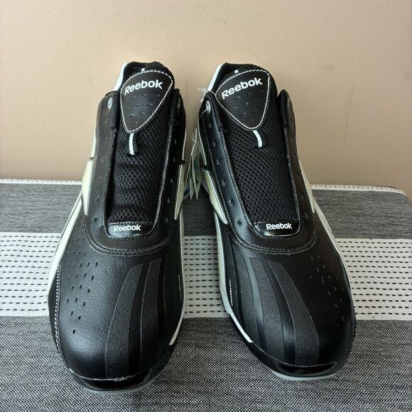 New Reebok Mens Black Baseball Cleat Sneakers Ortholite Size 14 No Laces main image 6